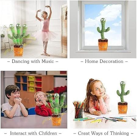 Fun LED Musical Dancing & Mimicry Cactus Toy