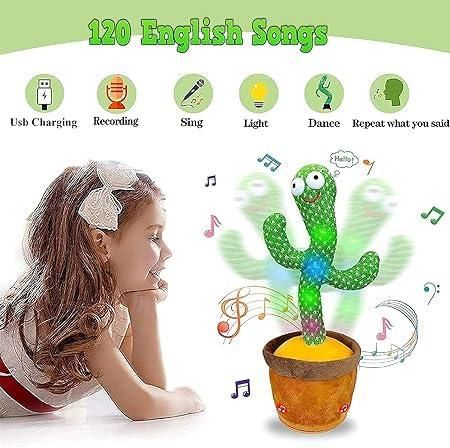 Fun LED Musical Dancing & Mimicry Cactus Toy