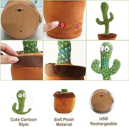 Fun LED Musical Dancing & Mimicry Cactus Toy